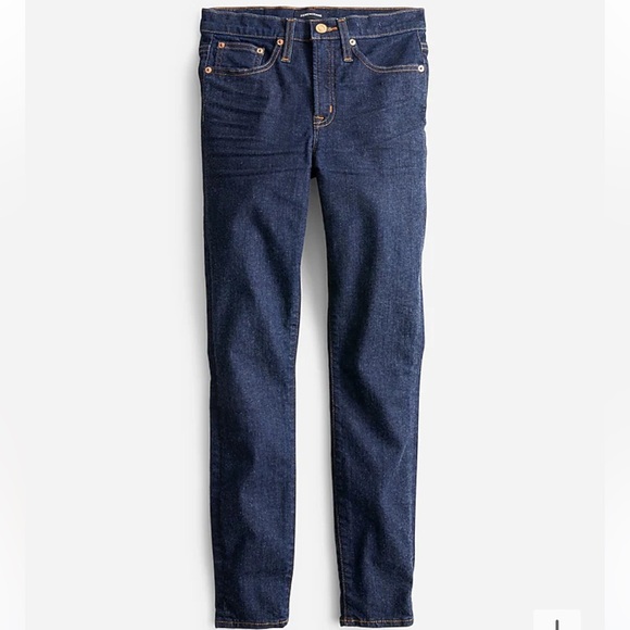 J.Crew Tall 9” Mid-Rise Toothpick Jean in Classic Rinse Wash - Picture 5 of 6